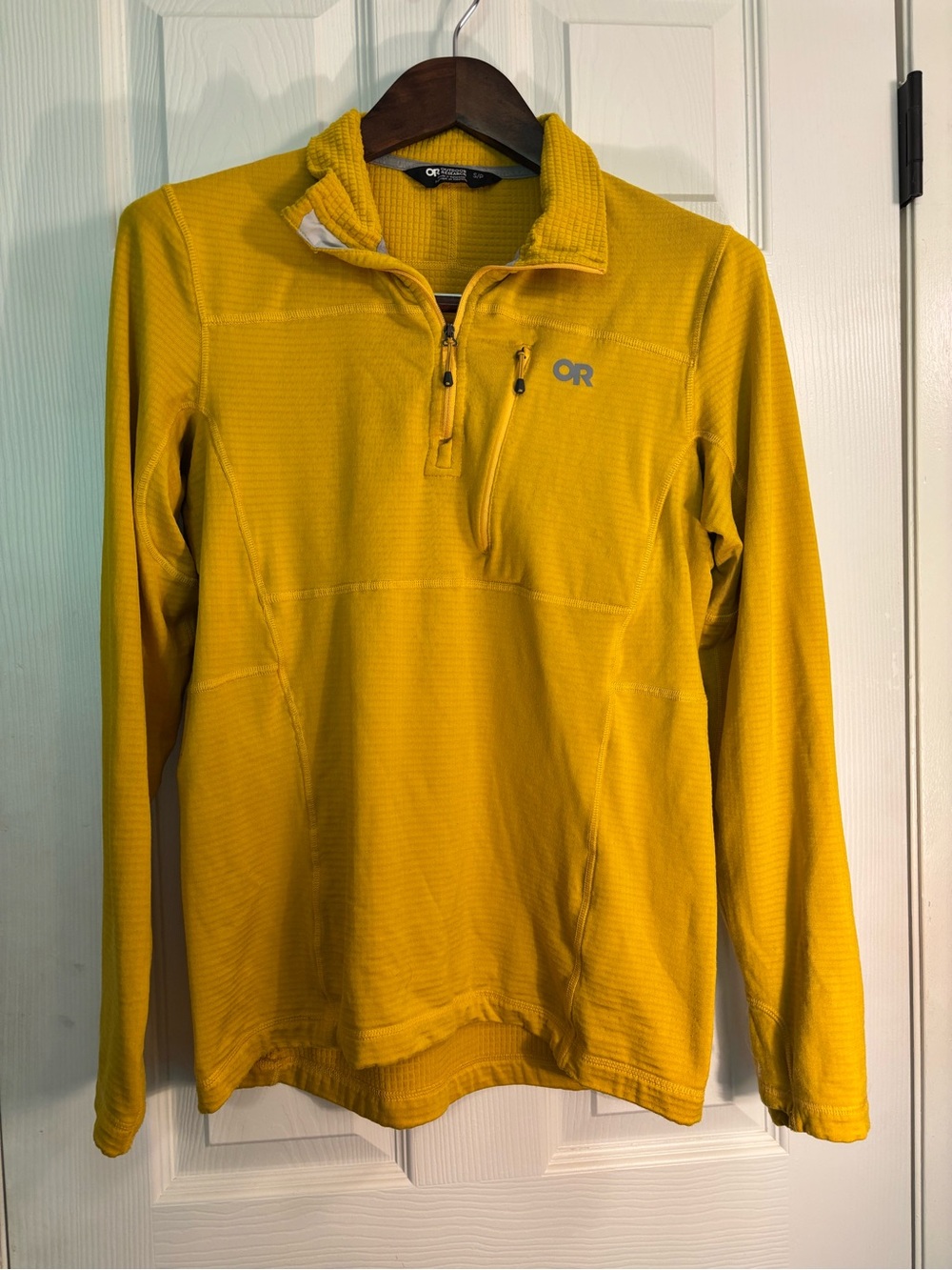Outdoor Research Mustard Yellow Half-Zip Pullover